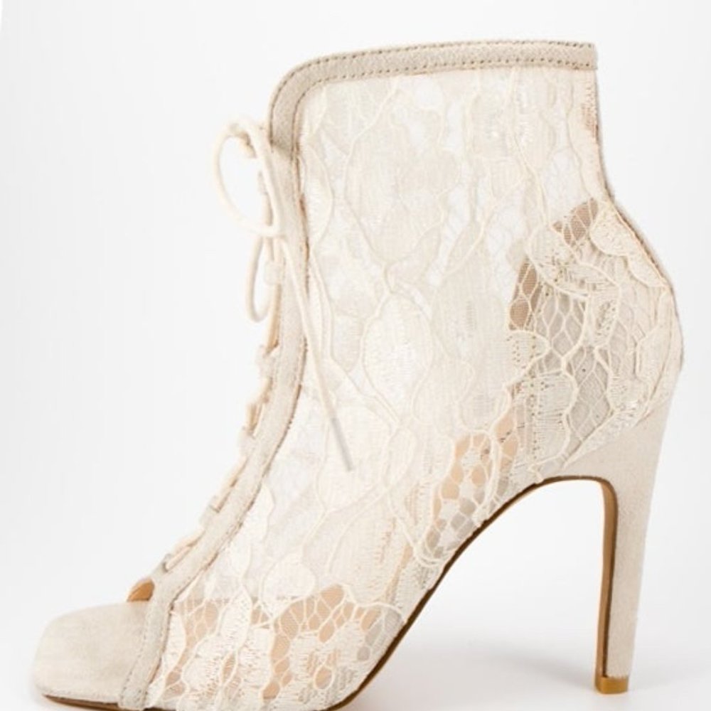 Mesh Lace Bootie